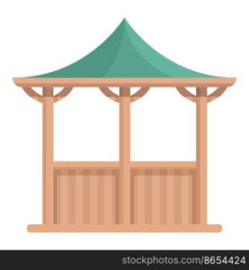 Patio pergola icon cartoon vector. Wedding house. Nature garden. Patio pergola icon cartoon vector. Wedding house