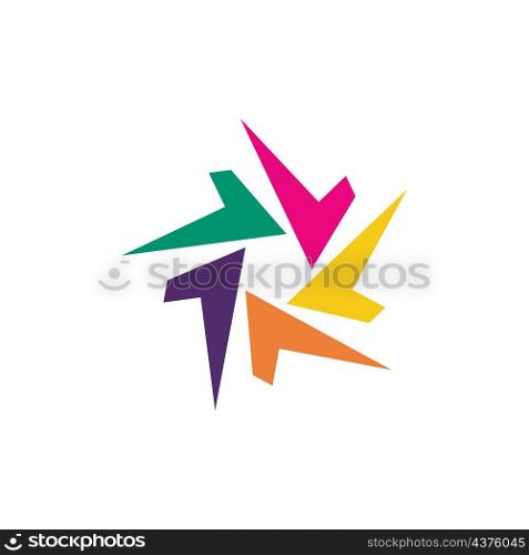Patnership logo icon vector design illustration
