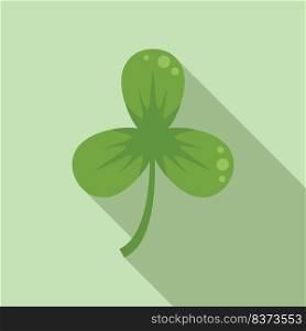 Patrick clover icon flat vector. Irish luck. Shape day. Patrick clover icon flat vector. Irish luck