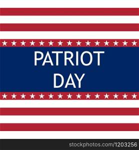 Patriot Day in the United States vector. Patriot Day in the United States