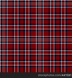 Patriotic Tartan of White , Blue, Red Seamless Patterns. Suitable for Elections or 4th of July. Vector Endless Texture Can Be Used for Wallpaper, Background, Pattern Fills, Web Page, Surface.