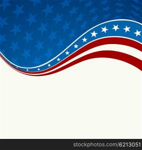 Patriotic wave background. Patriotic wave background. USA flag. Independence Day banner