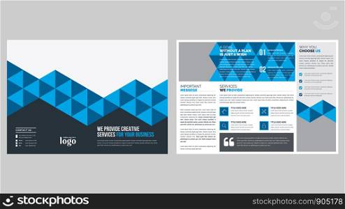 Pattern Bifold Brochure Design Template for any type of corporate use