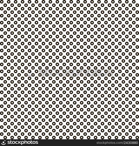pattern black circle white circle inside a seamless, simple fashion pattern for fabric vector seamless