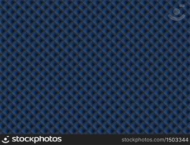 Pattern blue color and gold line metallic design high quality concept. vector illustration.