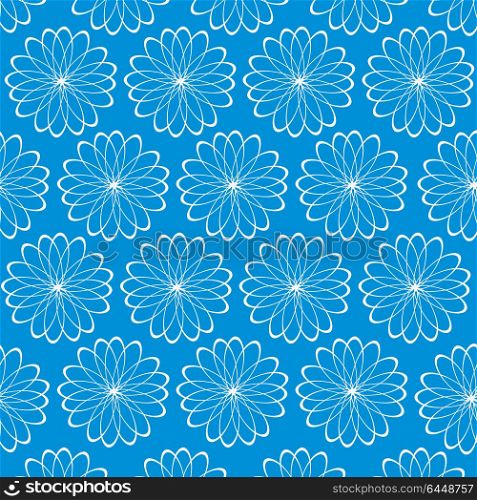 Pattern from abstract figures on turn blue background. Abstract pattern on turn blue background