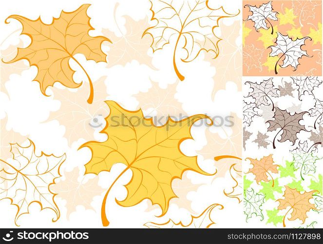 pattern from autumn leaves