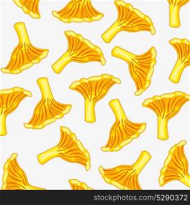 Pattern from mushroom. Bright pattern from mushroom on white background is insulated