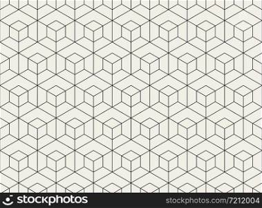 Pattern hexagon design geometric black line of tech background. You can use for design element, ad, poster, wrapper paper, print, artwork. illustration vector eps10