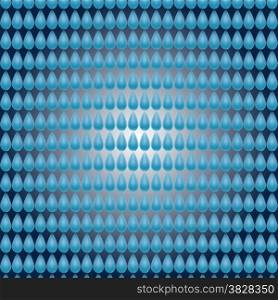 Pattern of blue water drop on gradient background