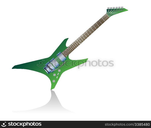 Pattern of color electric guitar for design use