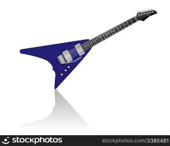 Pattern of color electric guitar for design use