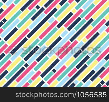 Pattern of colorful square shape and geometric on white background - Vector illustration