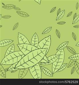 Pattern of fly leaves. Vector seamless background.. Pattern of fly leaves. Vector seamless background