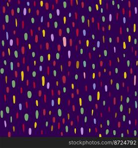  pattern of multicolored dots, smears, spots, ovals on a dark purple background. pattern of multi-colored dots,smears, spots, ovals