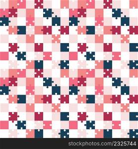 Pattern puzzles of different colors. Seamless pattern with puzzles.. Pattern puzzles of different colors. Seamless pattern.