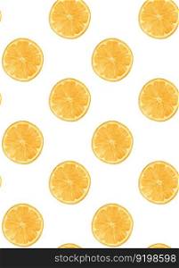 pattern seamless background Watercolor sliced cut orange fruit hand drawing painted illustration, vertical isolated on white background