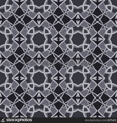 Pattern seamless texture vector background abstract geometric design.Modern fabric graphic textile white line backdrop decoration illustration.Print ornament black decor retro tile repeat element art.