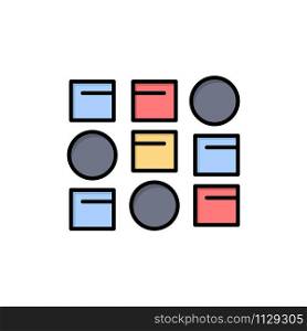 Pattern, System, Data Science, Pattern System Flat Color Icon. Vector icon banner Template