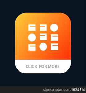 Pattern, System, Data Science, Pattern System Mobile App Button. Android and IOS Glyph Version