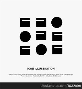 Pattern, System, Data Science, Pattern System solid Glyph Icon vector