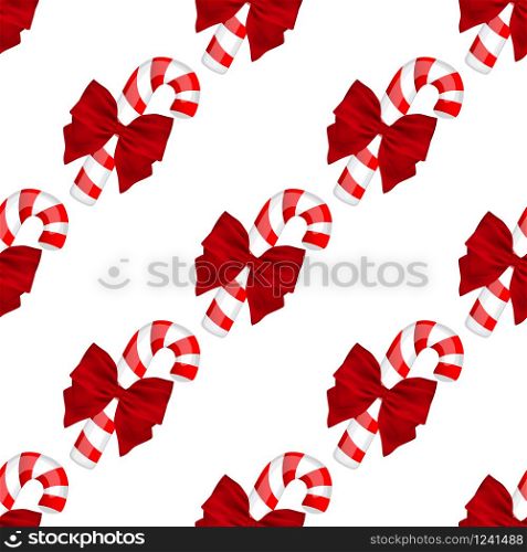Pattern, traditional Christmas candy icon vector bow. Pattern, traditional Christmas candy