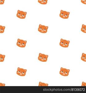 pattern with cute cat. 