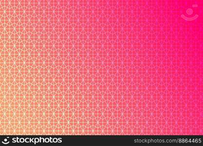 Pattern with geometric elements in pink-gold tones, abstract gradient background
