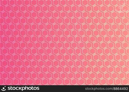 Pattern with geometric elements in pink-gold tones. Gradient abstract background
