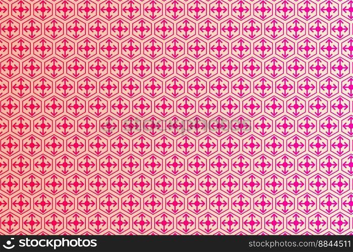 pattern with geometric elements in pink gold tones gradient abstract pattern vector background for design illustration