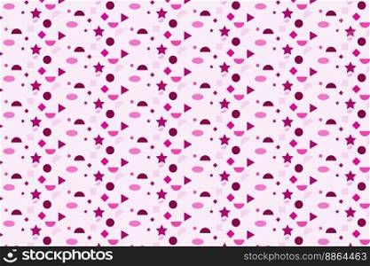 Pattern with geometric elements in pink tones. abstract gradient background