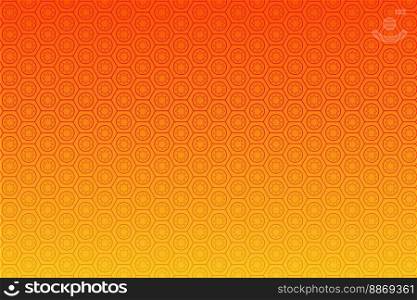 Pattern with geometric elements in yellow-orange tones. Abstract gradient background