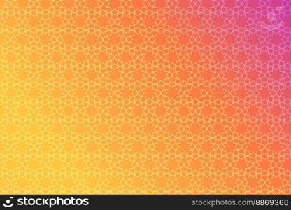 Pattern with geometric elements in yellow-pink tones. Abstract gradient background