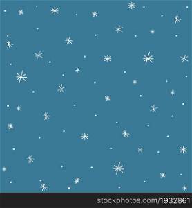 Pattern with night sky and stars