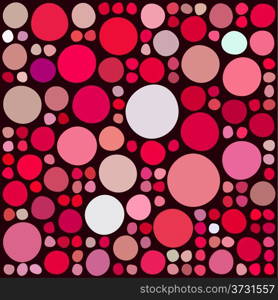 Pattern with random colored and sized circles