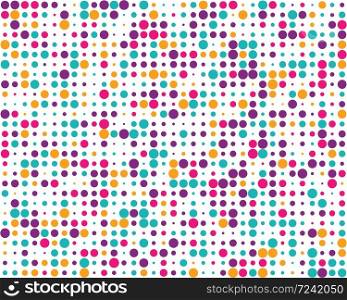 Pattern with random colorful dots, Seamless background