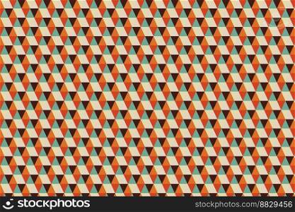 pattern with retro tones geometric elements, abstract background, vector pattern for design illustration