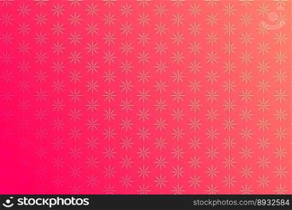 Pattern with star-shaped geometric elements in pink tones. vector abstract gradient background