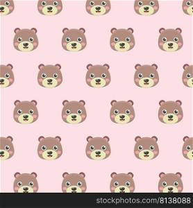  Pattern with Teddy bears on pastel background. .  Pattern with Teddy bears 