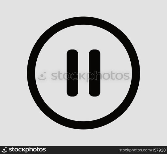 pause button icon