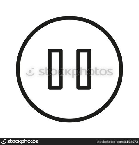 Pause icon. Vector illustration. EPS 10. stock image.. Pause icon. Vector illustration. EPS 10.