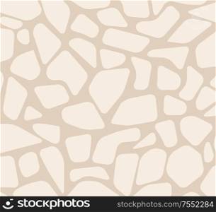Paved tile stone pavement of surface seamless pattern vector. Texture of construction made with rocks material, road or floor restoration decoration. Paved Tile Stone Pavement Surface Seamless Pattern
