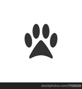 Paw clip art design vector isolated illustration. Paw clip art design vector isolated