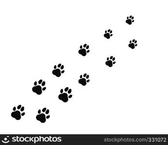 paw logo icon of pet vector template