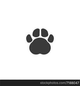 paw vector icon of pet illustration design template