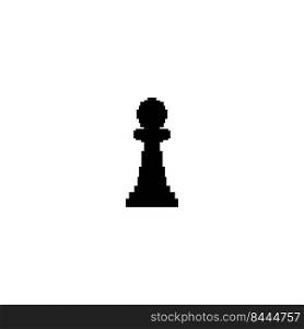 pawn chess icon illustration design