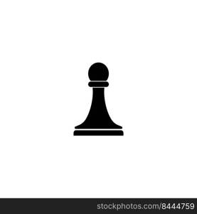 pawn chess icon illustration design
