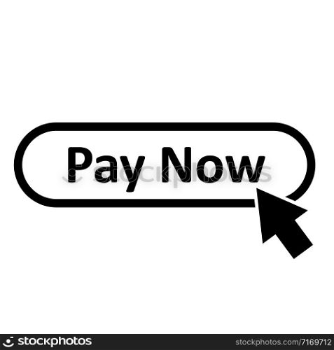 pay now icon on white background. flat style. pay now button for your web site design, logo, app, UI. pay now symbol.