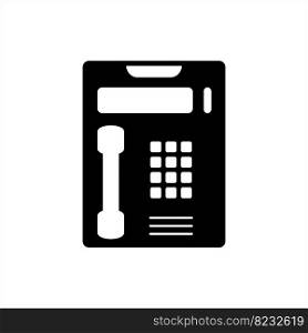 Pay Phone Icon Design Vector Art Illustration