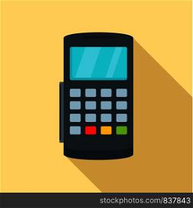 Payment digital bank terminal icon. Flat illustration of payment digital bank terminal vector icon for web design. Payment digital bank terminal icon, flat style